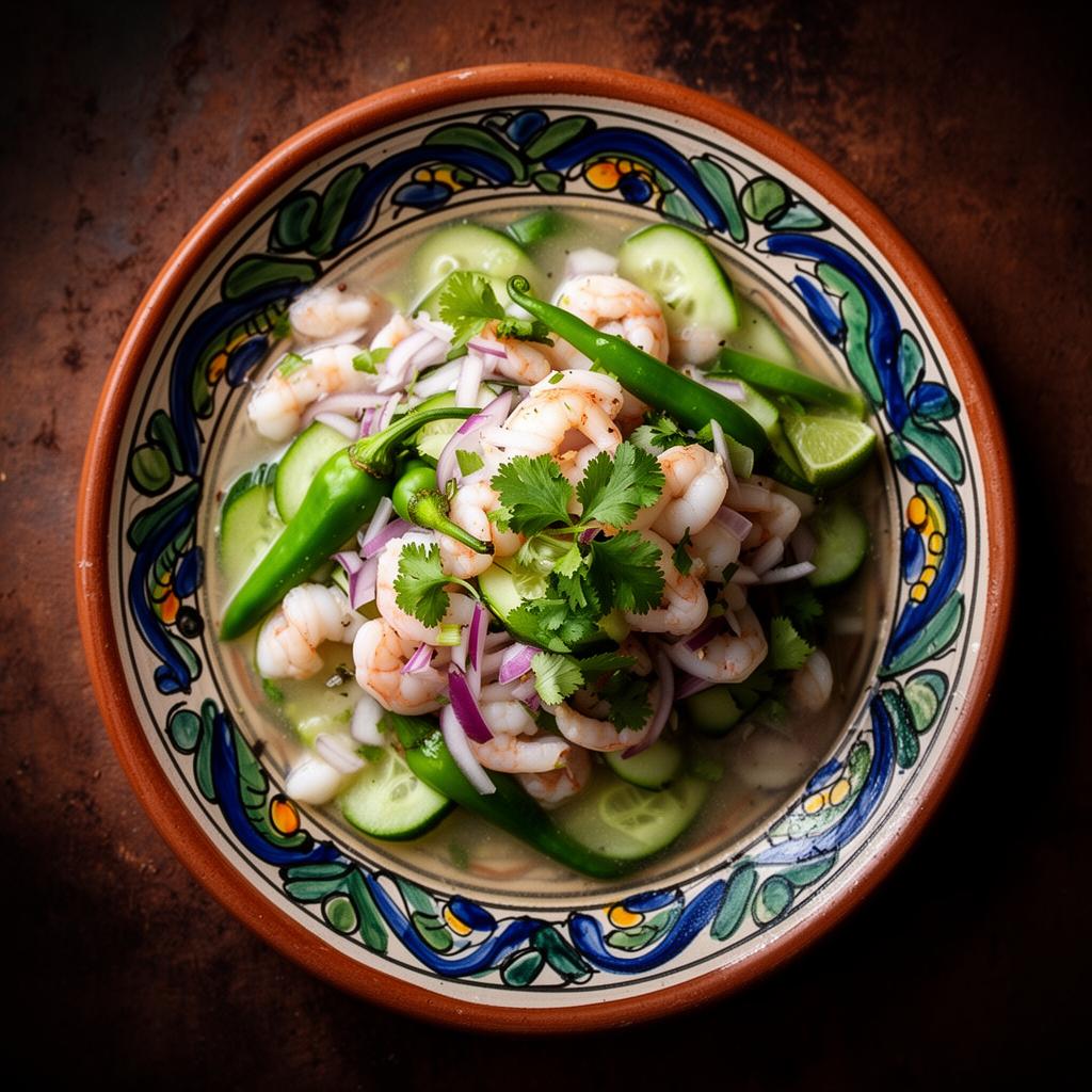 Aguachile verde de la casa